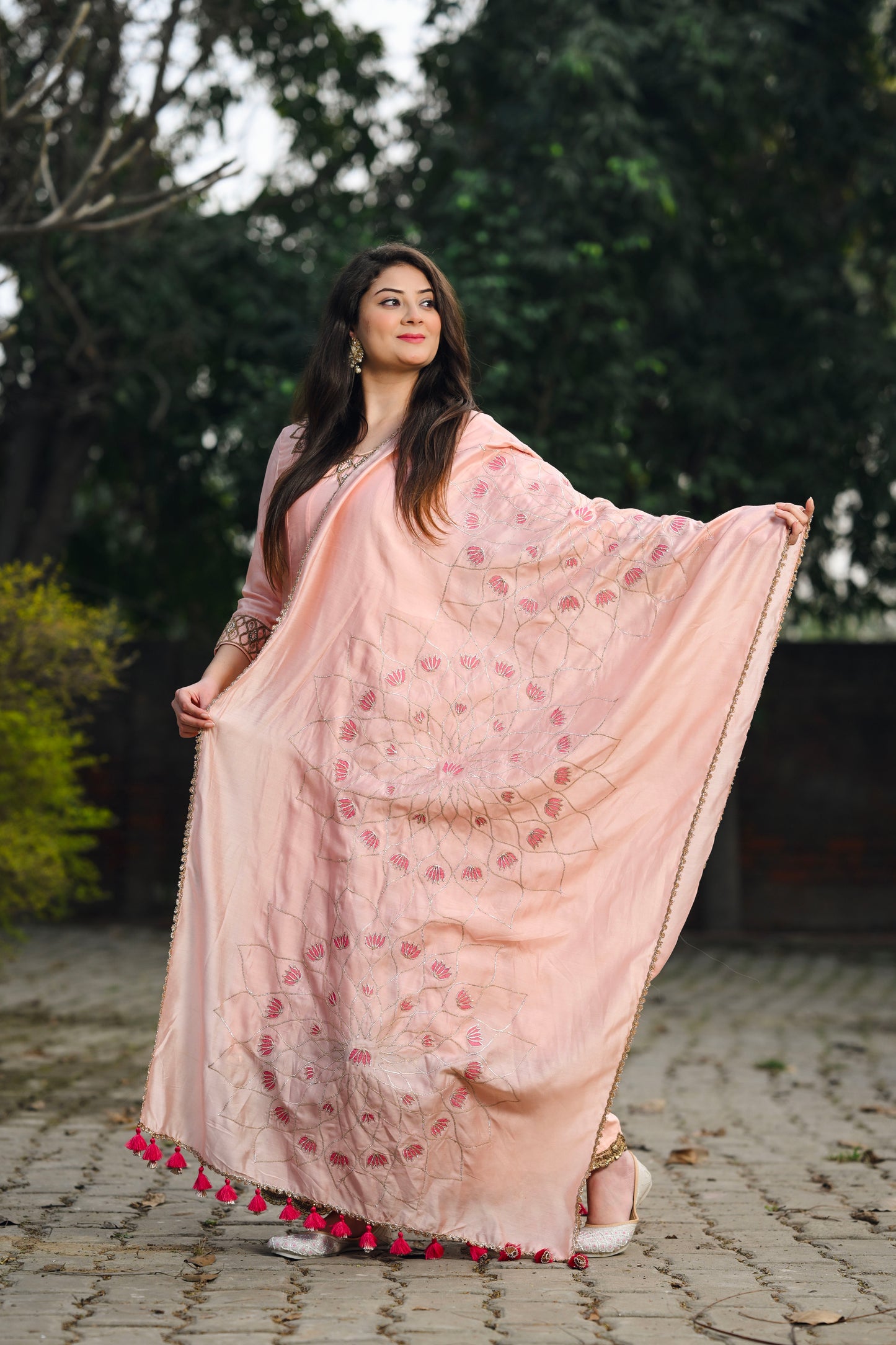 LOTUS DUPATTA SET
